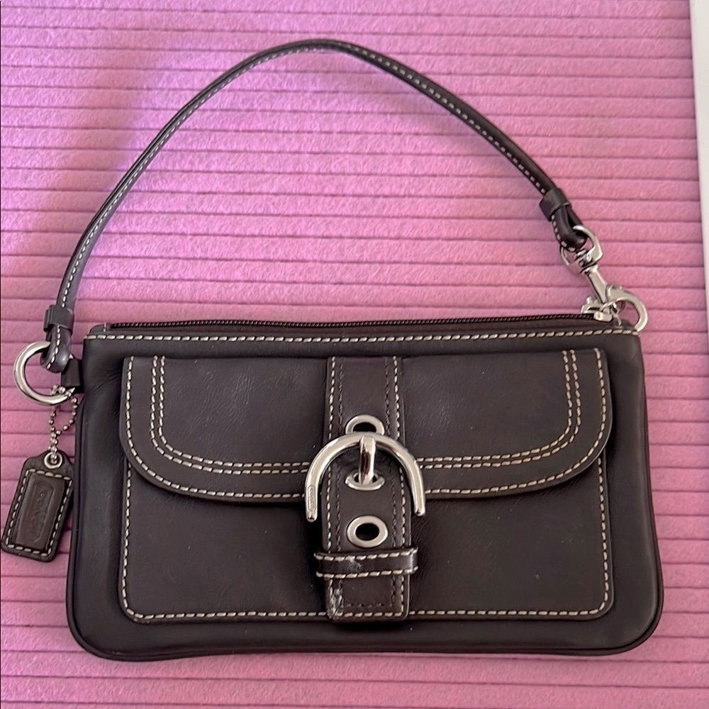 Coach Brown Leather Women's Wristlet